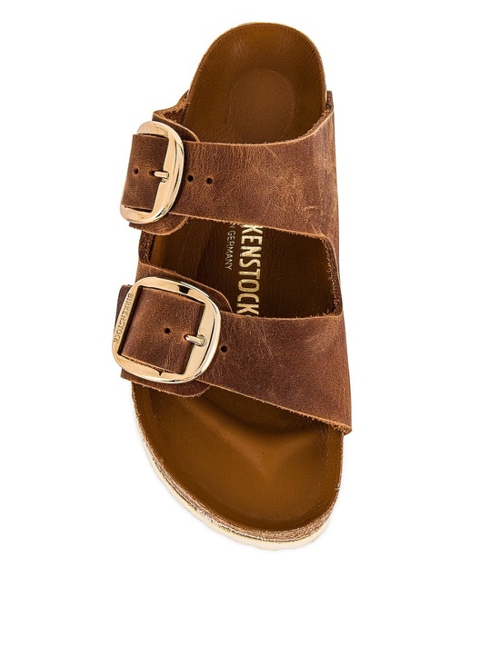 Birkenstock Shoes - Birkenstock Arizona Big Buckle Sandal in Cognac Brown